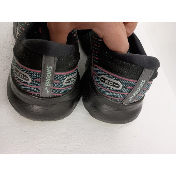 Brooks Glycerin 20 Womens Road Running Shoes Size 7 Black Pink Lace Up Athletic - Picture 3 of 11